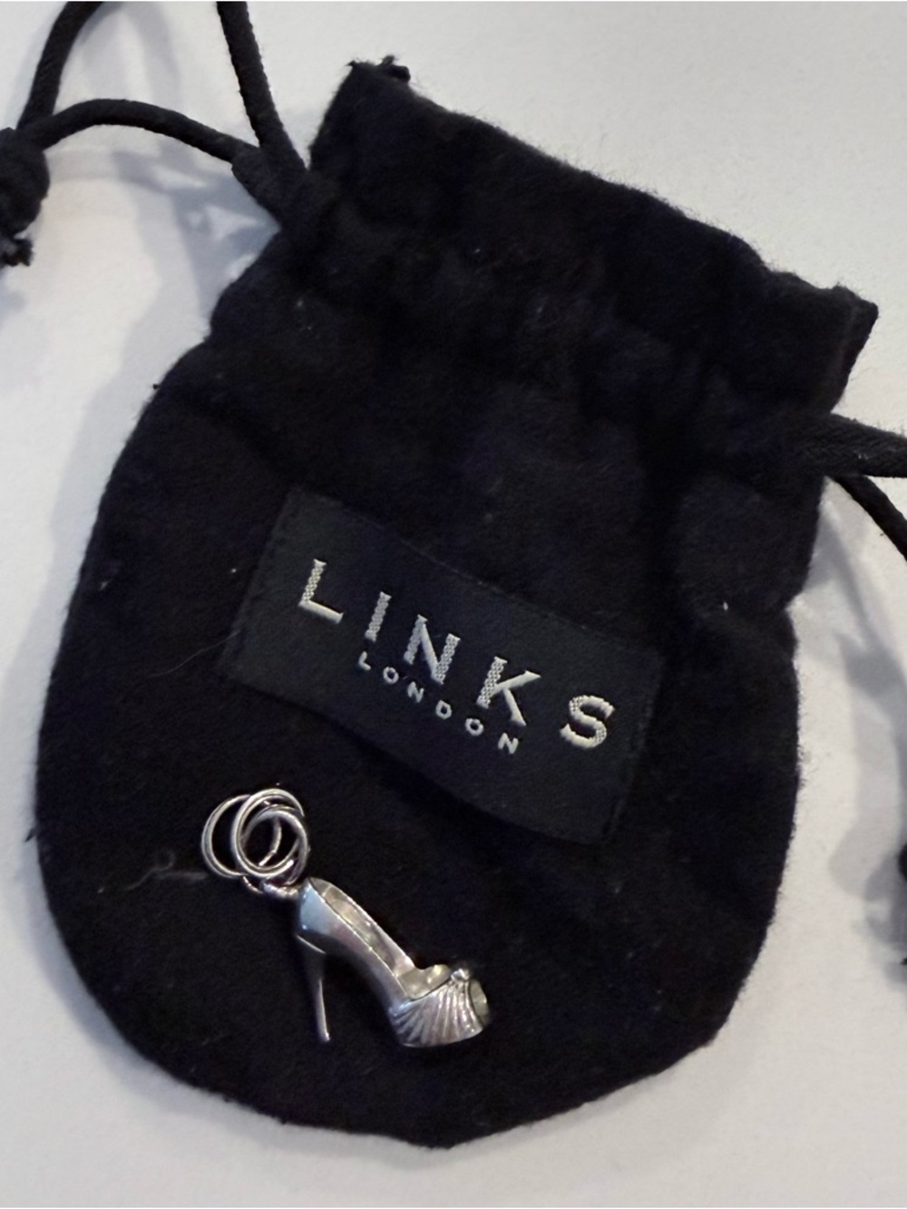 Silver High Heel Charm